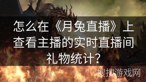 怎么在《月兔直播》上查看主播的实时直播间礼物统计？