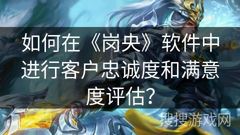 如何在《岗央》软件中进行客户忠诚度和满意度评估？