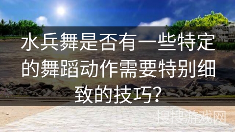 水兵舞是否有一些特定的舞蹈动作需要特别细致的技巧？