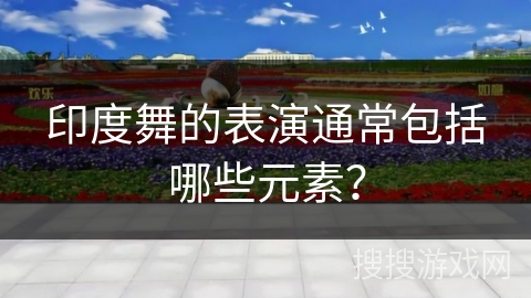 印度舞的表演通常包括哪些元素？