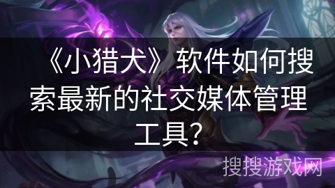 《小猎犬》软件如何搜索最新的社交媒体管理工具？