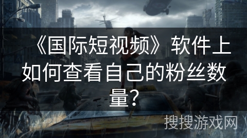 《国际短视频》软件上如何查看自己的粉丝数量？