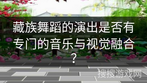 藏族舞蹈的演出是否有专门的音乐与视觉融合？