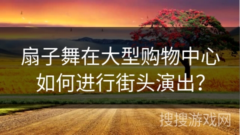 扇子舞在大型购物中心如何进行街头演出？