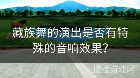 藏族舞的演出是否有特殊的音响效果？