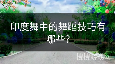 印度舞中的舞蹈技巧有哪些？