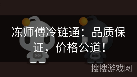 冻师傅冷链通：品质保证，价格公道！