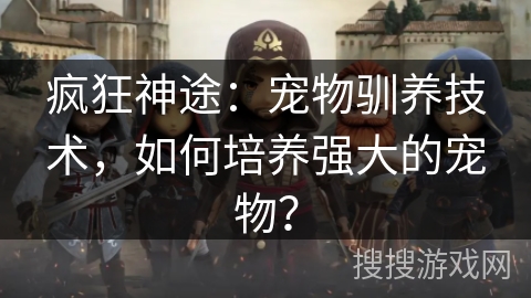 疯狂神途：宠物驯养技术，如何培养强大的宠物？