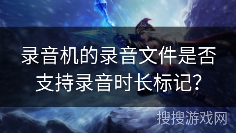 录音机的录音文件是否支持录音时长标记？