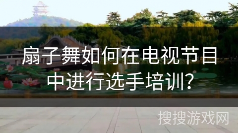扇子舞如何在电视节目中进行选手培训？