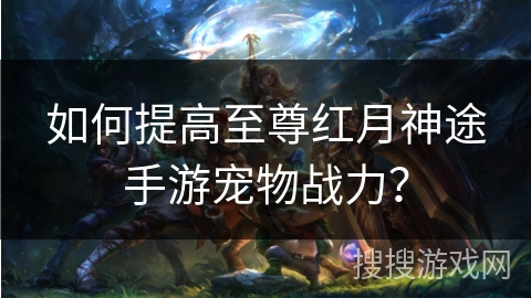 如何提高至尊红月神途手游宠物战力？