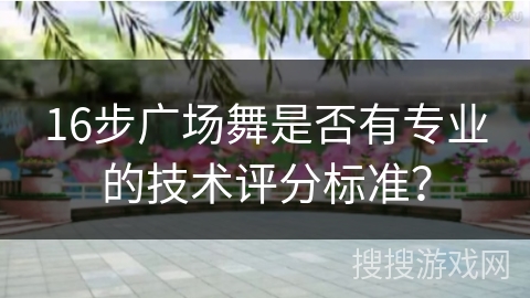 16步广场舞是否有专业的技术评分标准？