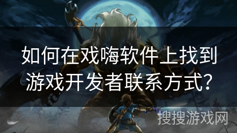 如何在戏嗨软件上找到游戏开发者联系方式？