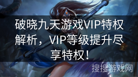 破晓九天游戏VIP特权解析，VIP等级提升尽享特权！