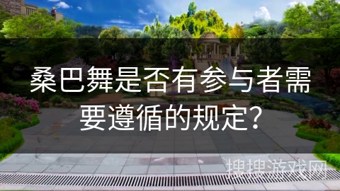 桑巴舞是否有参与者需要遵循的规定？
