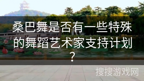 桑巴舞是否有一些特殊的舞蹈艺术家支持计划？