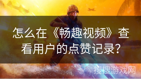 怎么在《畅趣视频》查看用户的点赞记录？