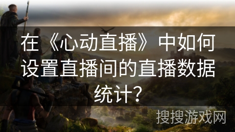 在《心动直播》中如何设置直播间的直播数据统计？