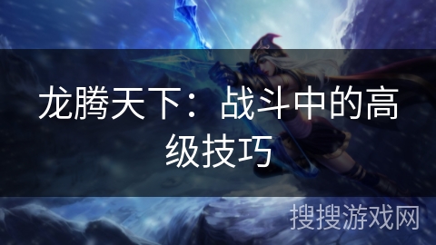 龙腾天下：战斗中的高级技巧