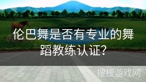 伦巴舞是否有专业的舞蹈教练认证？