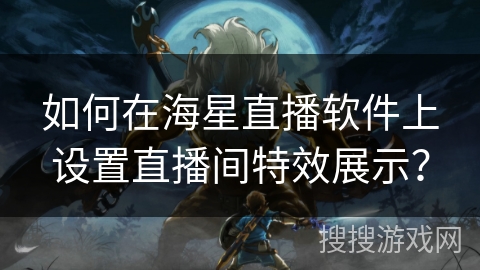 如何在海星直播软件上设置直播间特效展示？