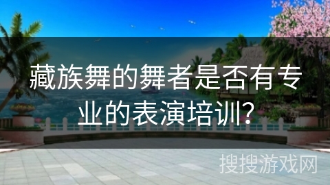 藏族舞的舞者是否有专业的表演培训？
