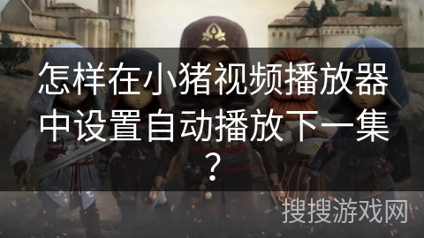 怎样在小猪视频播放器中设置自动播放下一集？