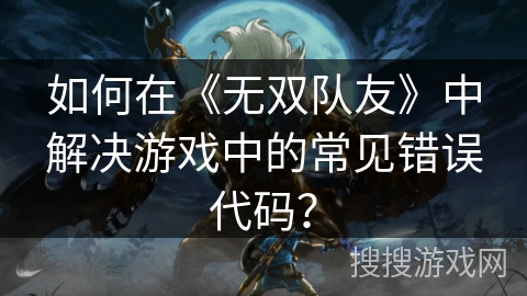 如何在《无双队友》中解决游戏中的常见错误代码？