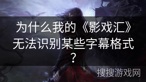 为什么我的《影戏汇》无法识别某些字幕格式？