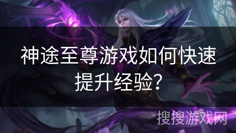 神途至尊游戏如何快速提升经验？