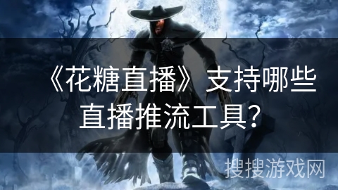 《花糖直播》支持哪些直播推流工具？