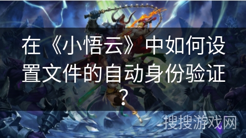 在《小悟云》中如何设置文件的自动身份验证？