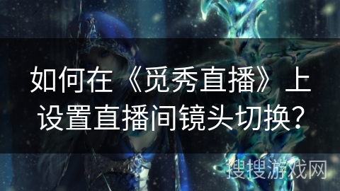 如何在《觅秀直播》上设置直播间镜头切换？