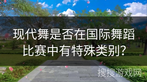 现代舞是否在国际舞蹈比赛中有特殊类别？