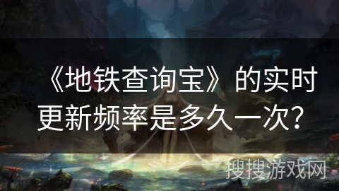 《地铁查询宝》的实时更新频率是多久一次？