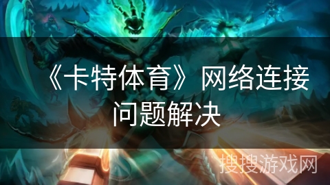 《卡特体育》网络连接问题解决