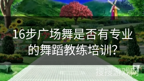16步广场舞是否有专业的舞蹈教练培训？