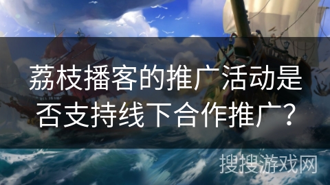 荔枝播客的推广活动是否支持线下合作推广？