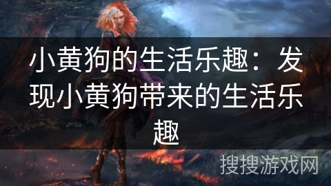 小黄狗的生活乐趣：发现小黄狗带来的生活乐趣