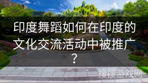 印度舞蹈如何在印度的文化交流活动中被推广？