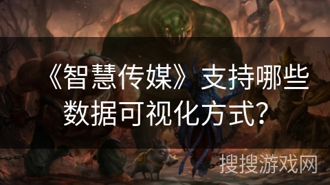 《智慧传媒》支持哪些数据可视化方式？