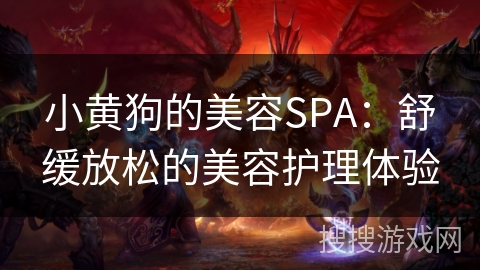 小黄狗的美容SPA：舒缓放松的美容护理体验