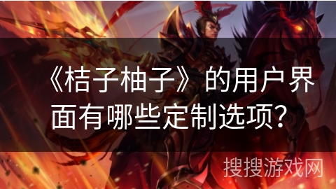 《桔子柚子》的用户界面有哪些定制选项？