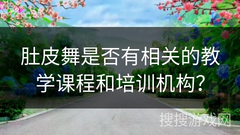 肚皮舞是否有相关的教学课程和培训机构？