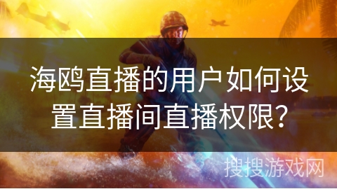 海鸥直播的用户如何设置直播间直播权限？