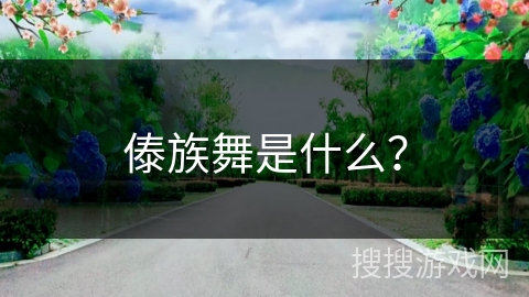 傣族舞是什么？