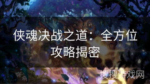 侠魂决战之道：全方位攻略揭密