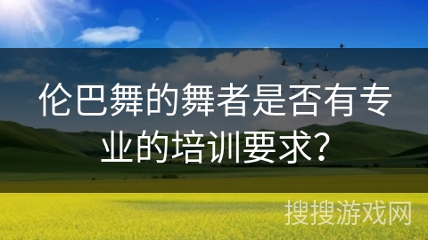 伦巴舞的舞者是否有专业的培训要求？