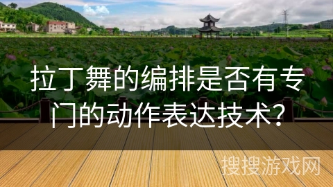 拉丁舞的编排是否有专门的动作表达技术？