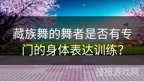藏族舞的舞者是否有专门的身体表达训练？